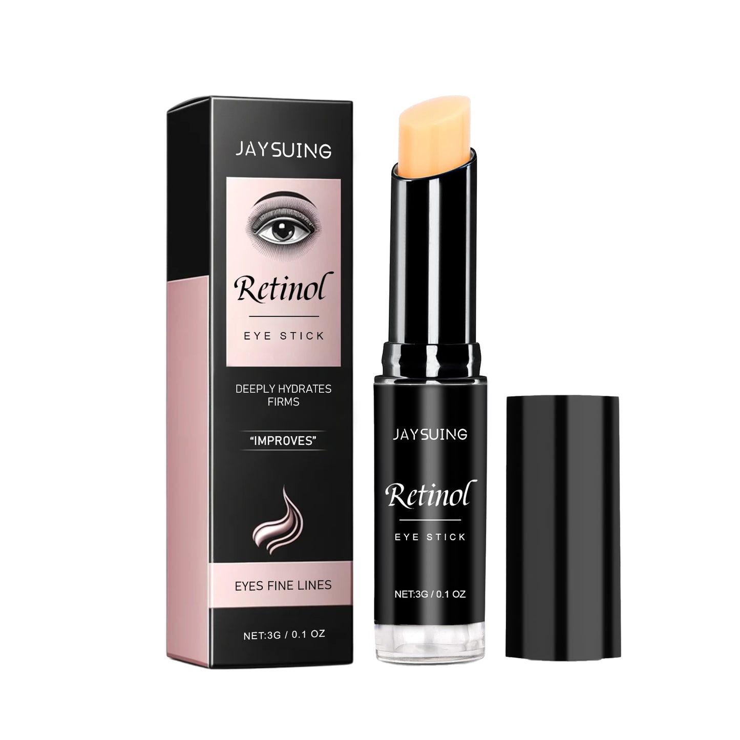 Retinol Eye Cream Stick for Dark Circles and Fine Lines - Hydrating Formula