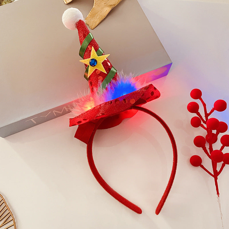 Christmas Light Headband for Women – Snowflake & Holiday Styles