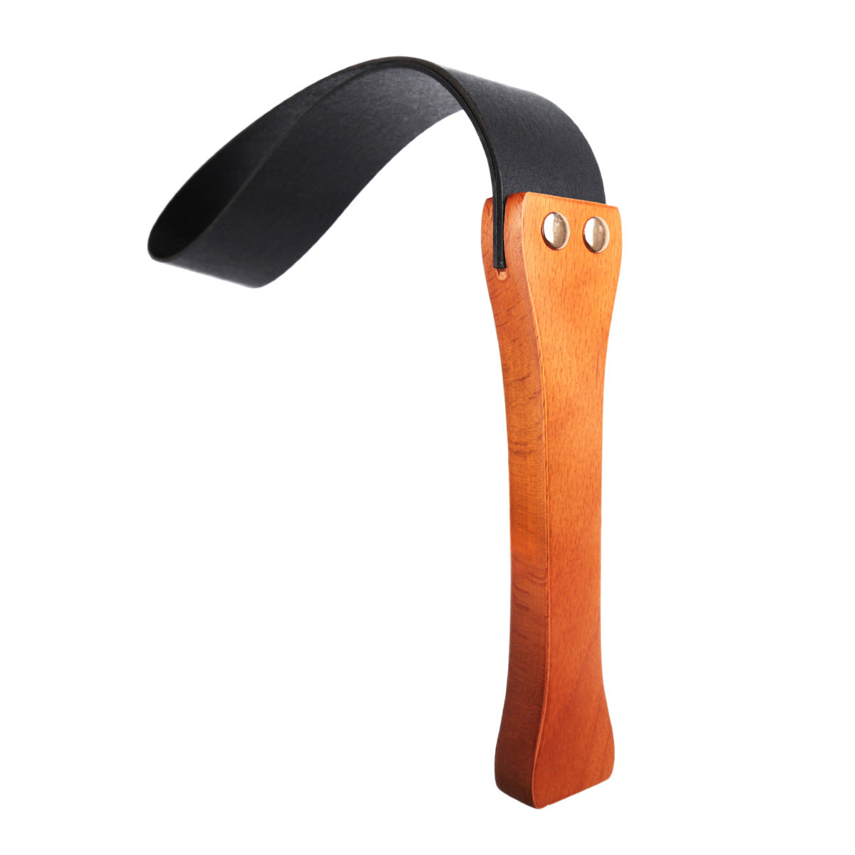 Wooden Handle Double-Layer PU Leather Racket Toy for Kids & Adults