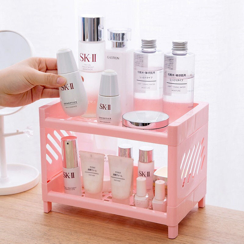 Multi-Layer Plastic Storage Rack for Household Organization
