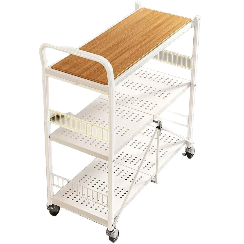 Multi-Purpose Metal Wall Shelf for Living Room & Bedroom Storage - 3 Tiers