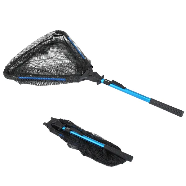 Foldable Fishing Net with Aluminum Alloy Handle - 15.74" x 28.74"