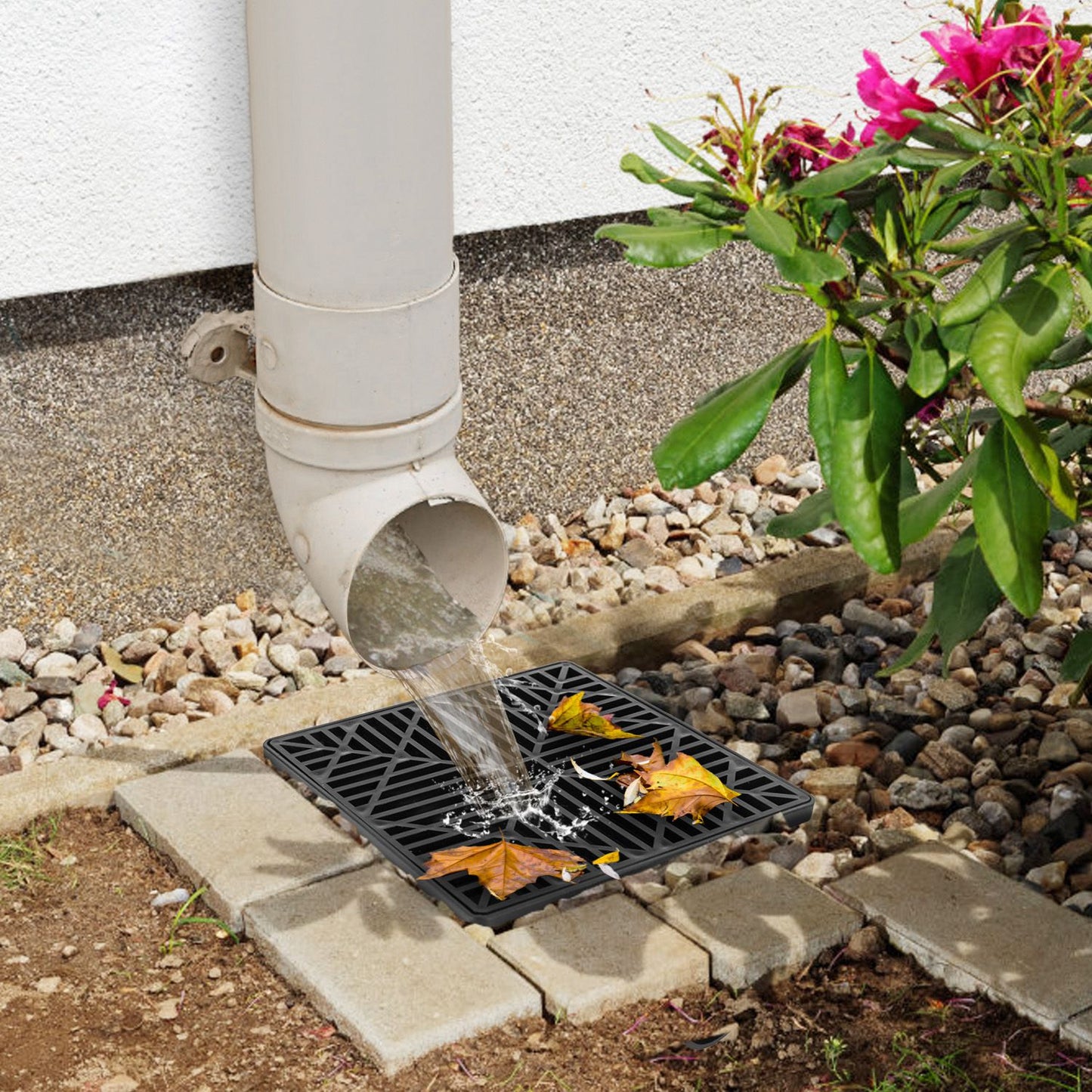 Gutter Downspout Extension Kit with 4.9FT Flexible Hose