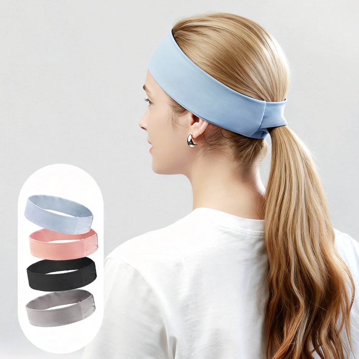 Athletic Headband for Men & Women, Sweat-Wicking Sports Headband