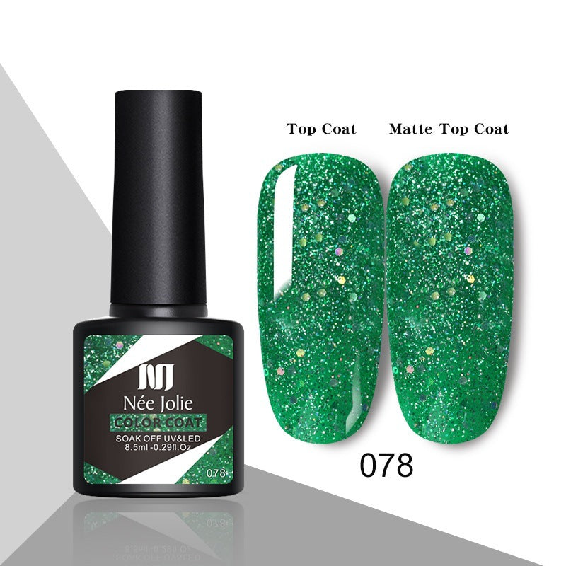 Reflective Gel Nail Polish Set - Christmas Red UV-LED Safe Long-Lasting