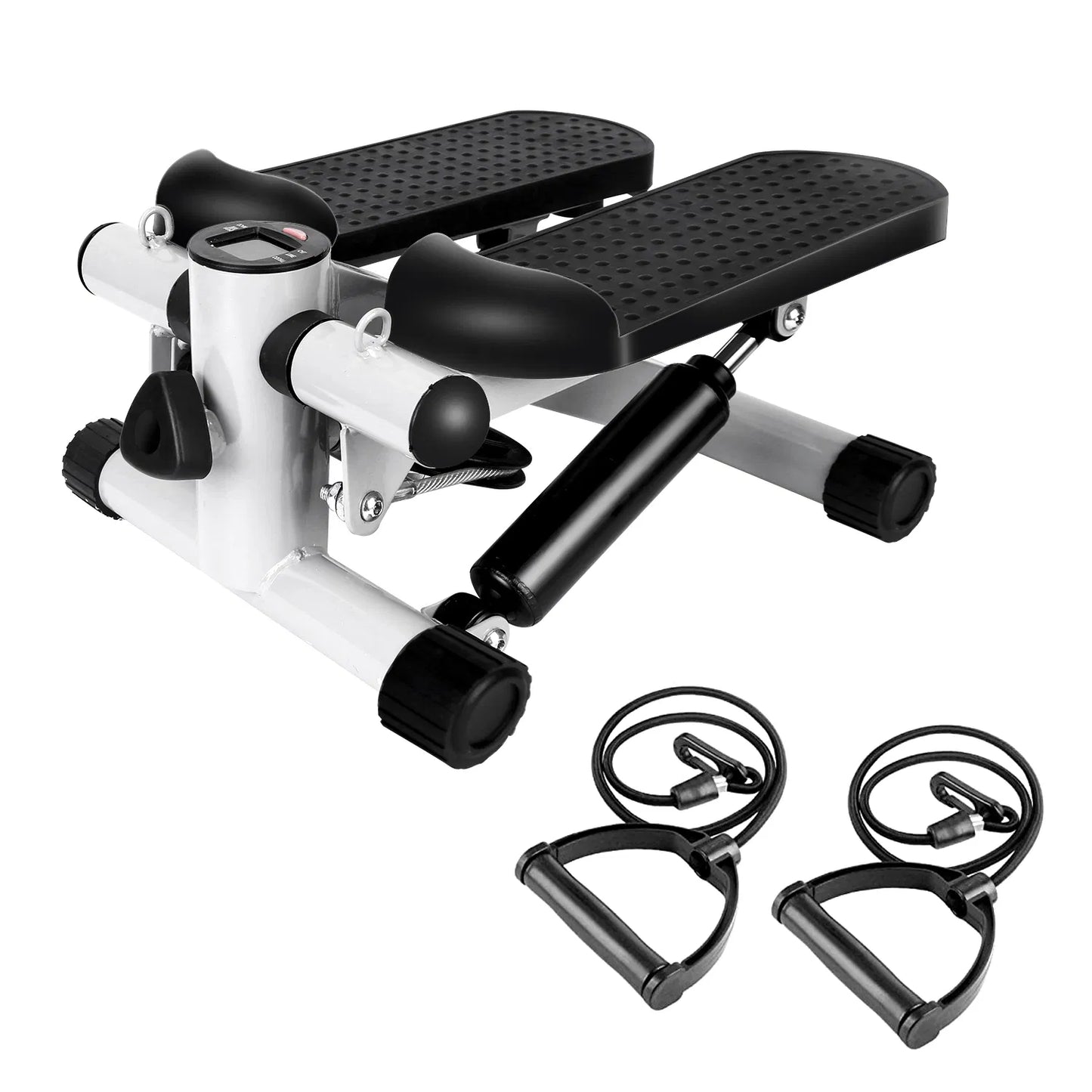 Mini Fitness Stepper with LCD Monitor & Resistance Bands