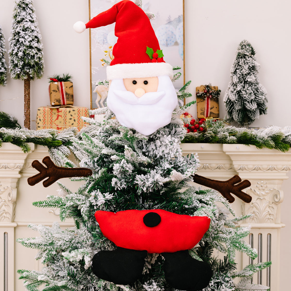 Christmas Tree Top Hanging Ornaments - Festive Decor, Multiple Styles