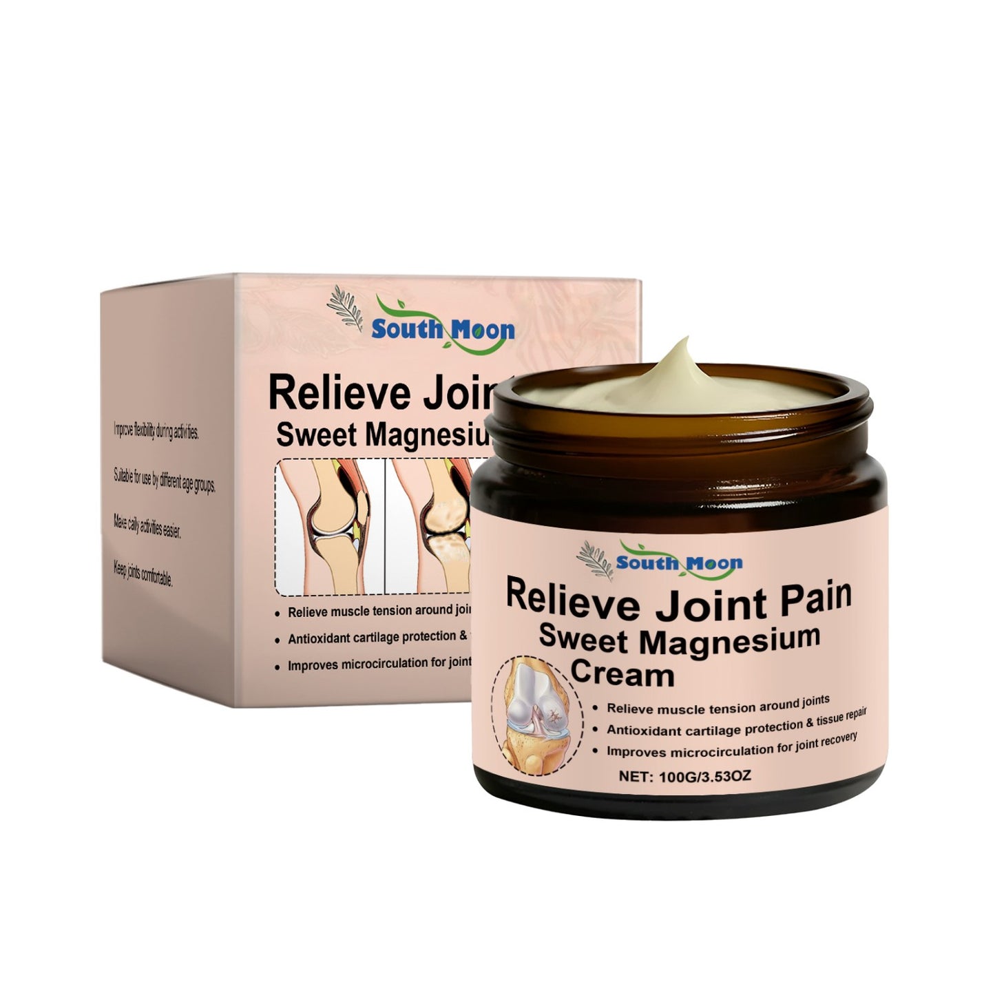 Magnesium Body Cream with Ginger & Mint - Soothing Skin Care 100g