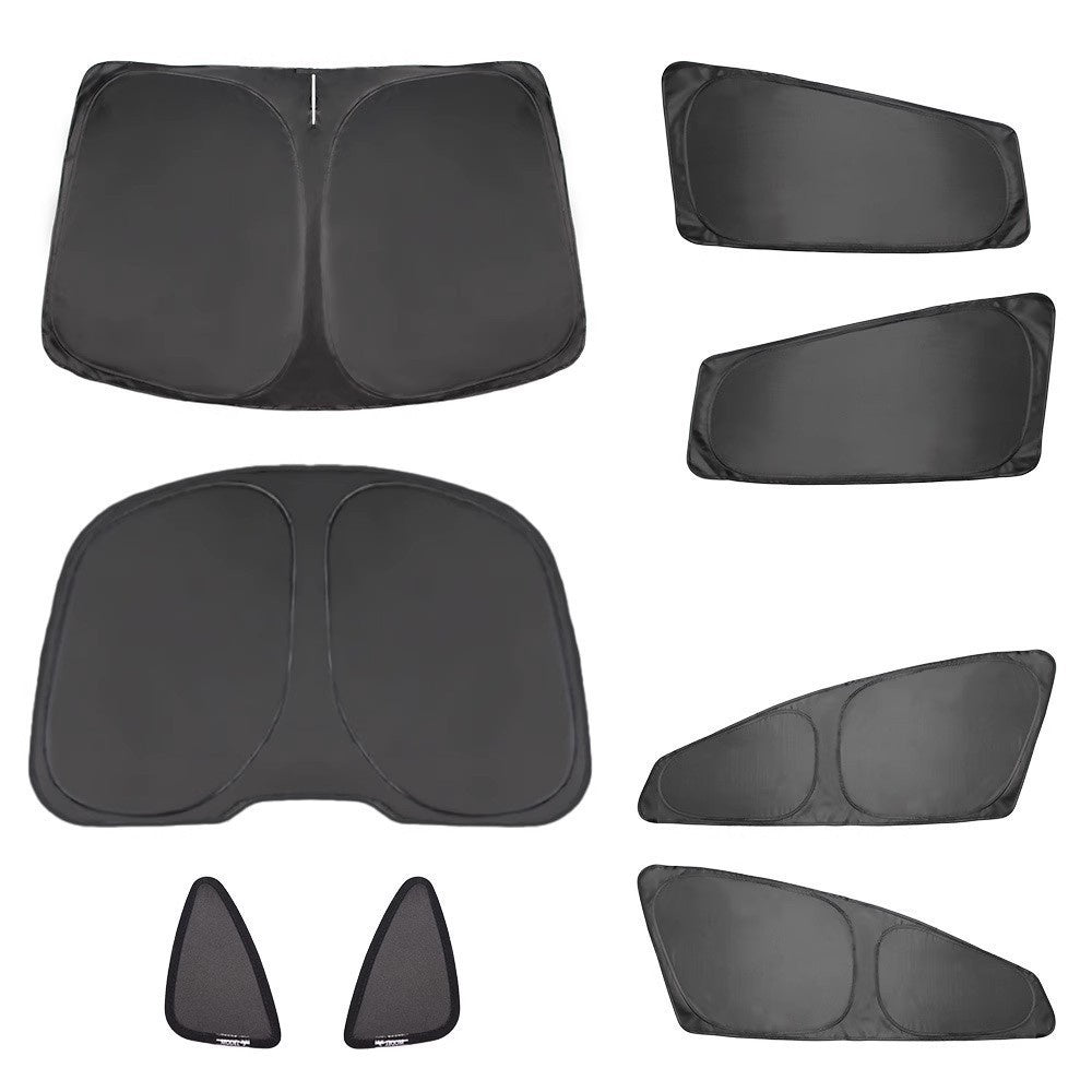 Blackout Car Curtains Set for Model 3, Y & YL - Fully Insulating Sun Shade