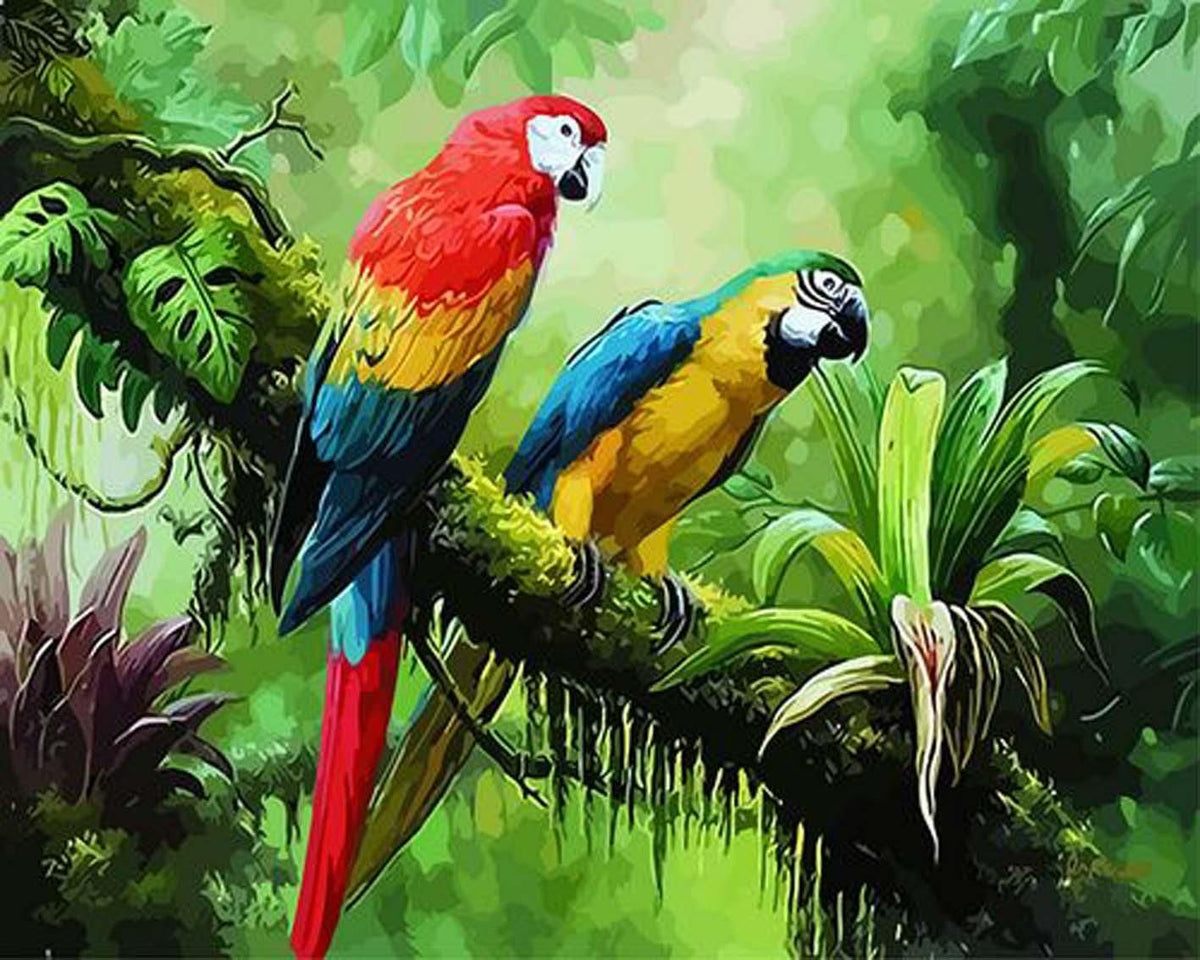 DIY Diamond Painting Cross Stitch Kit - Animal Bird Mosaic Art