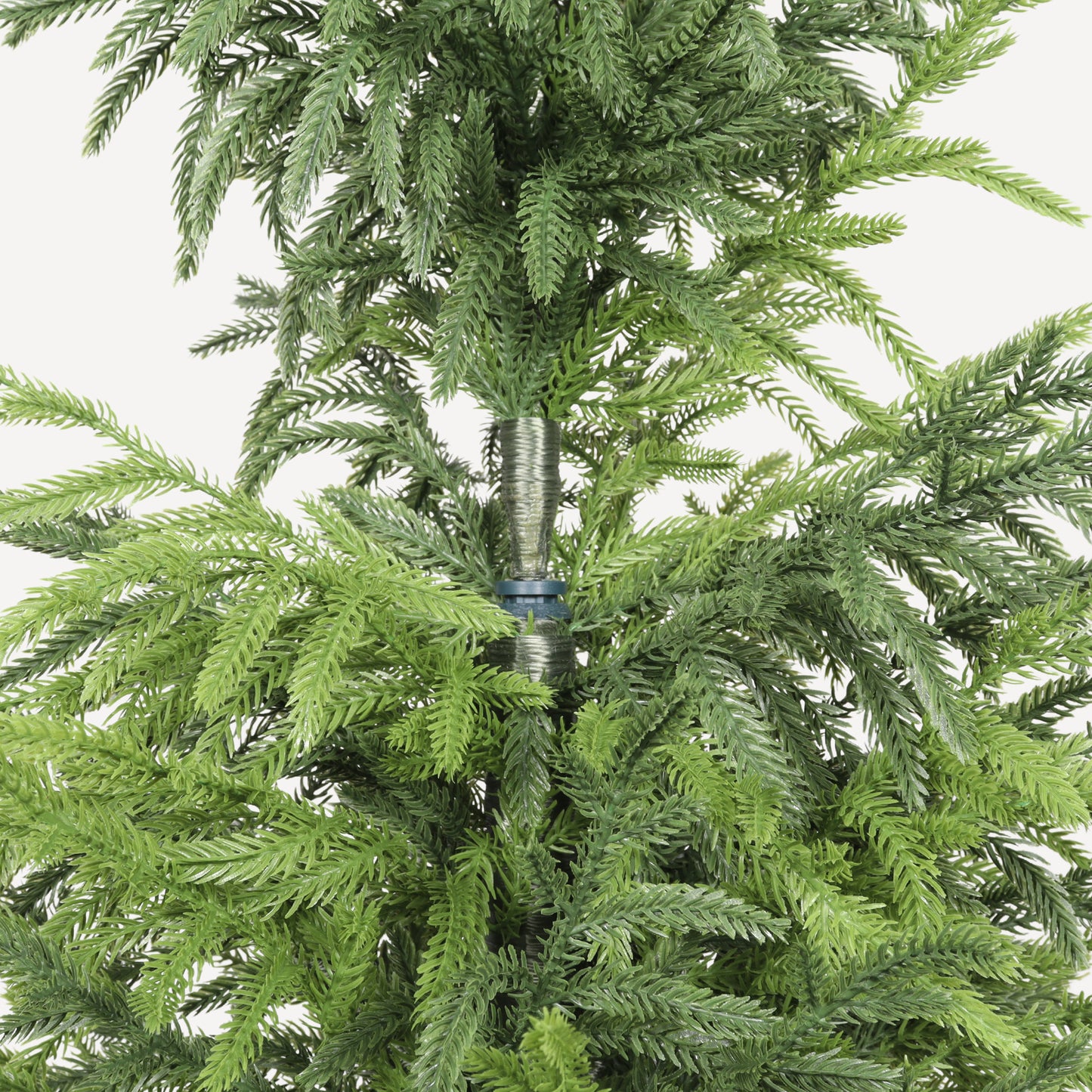 4' Real Touch Artificial Pine Tree in Black Pot - Green Leaves