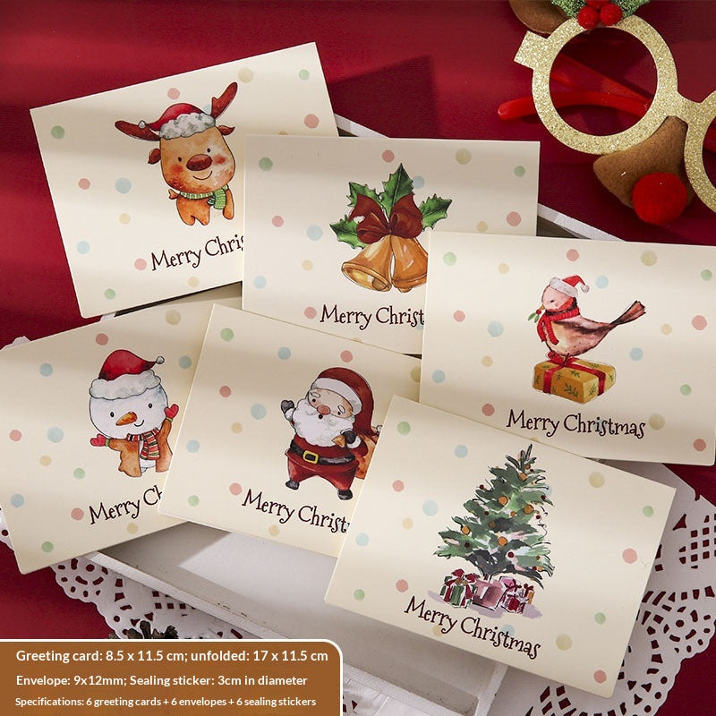 Holiday Gift-Wrapping Cards for Christmas - Assorted Styles, Pack of 6