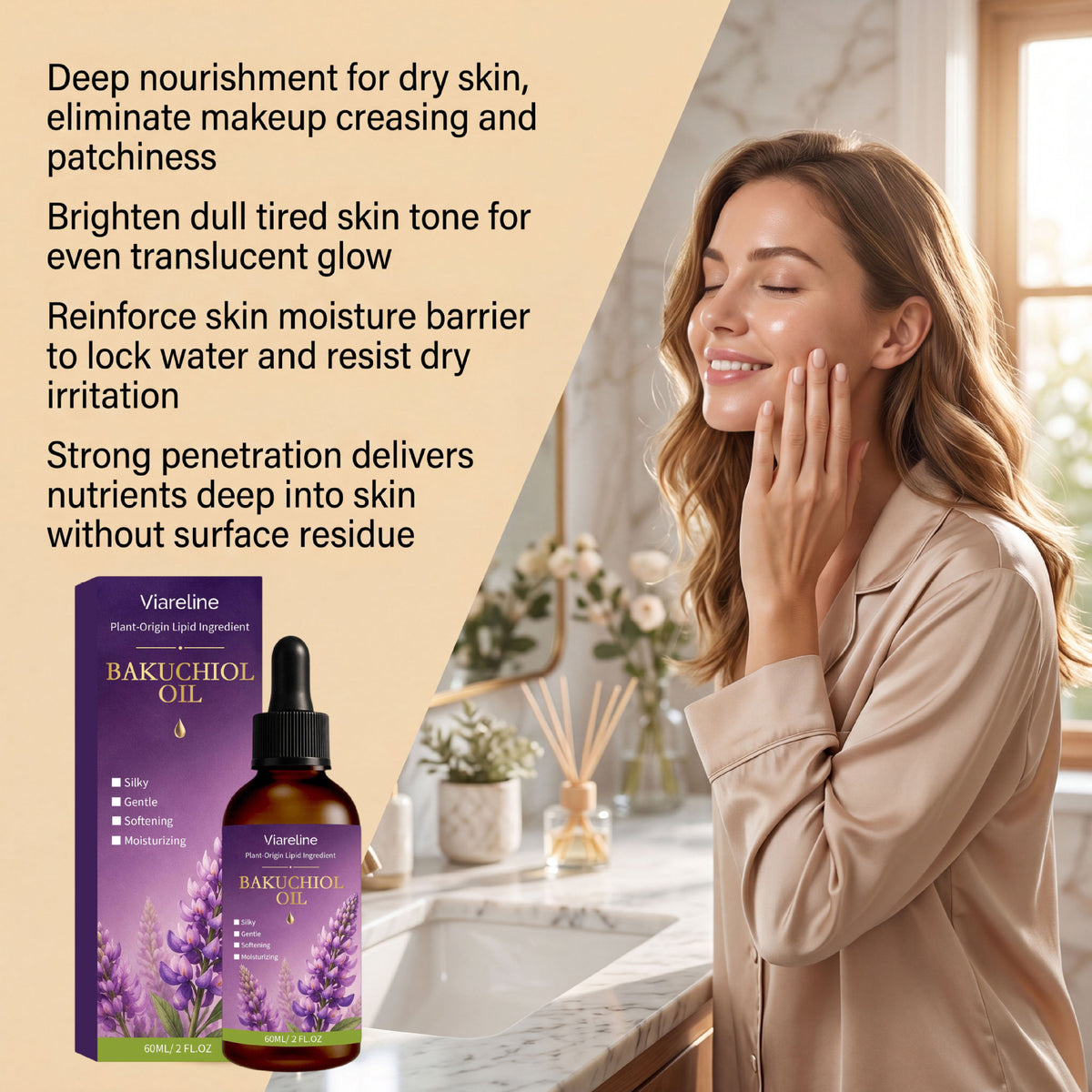 Moisturizing Facial Oil with Butea Superba - 60ML Skin Care Oil for Hydration