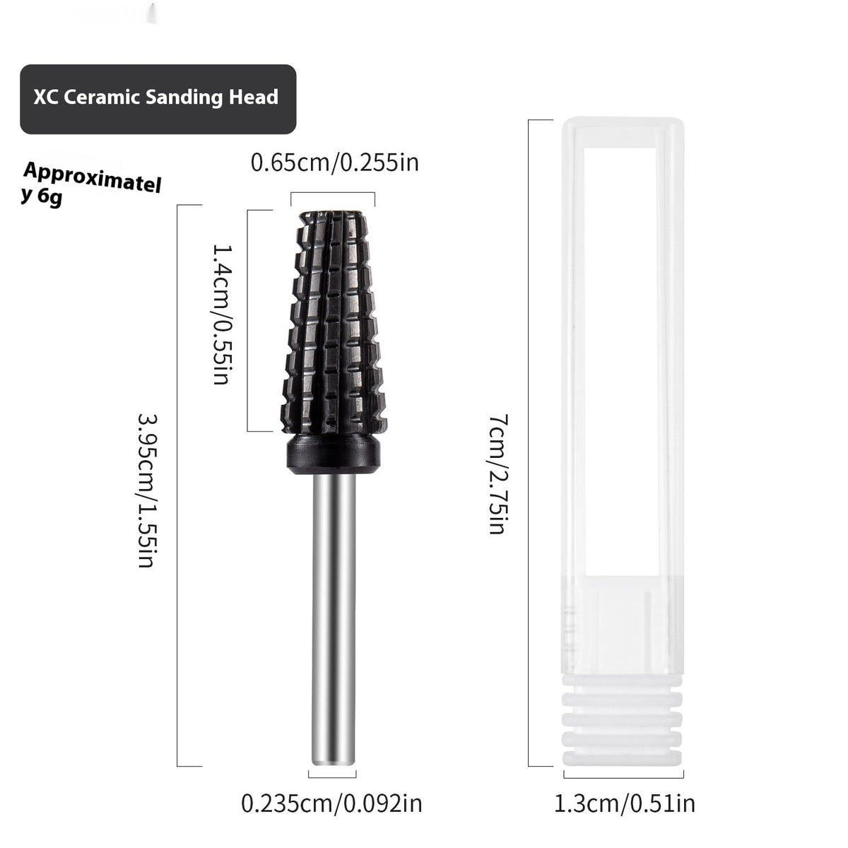 Ceramic Nail Polish Removal Head for Nail Art & Surface Polishing