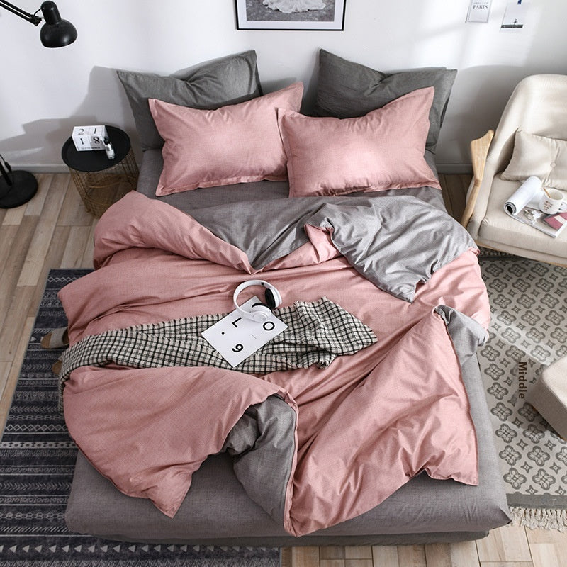 Pure Cotton Bed Sheets Set Minimalist Soft Bedding for Home