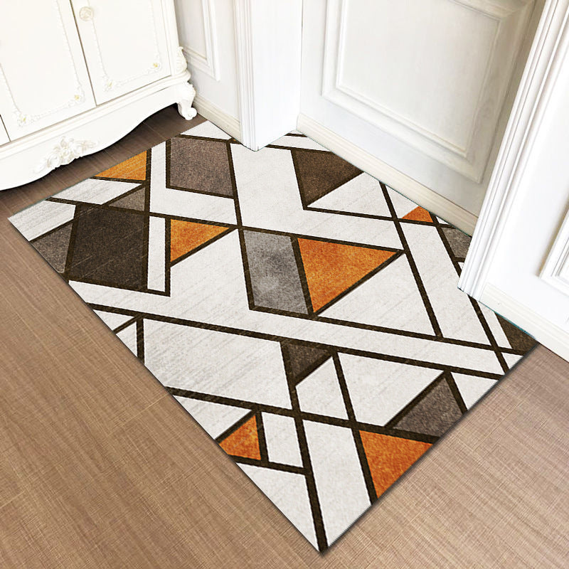 Crystal Velvet Doormat Entry Rug Modern Minimalist Household Floor Mat