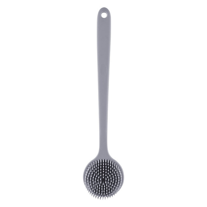 Silicone Long Handle Massage Shower Brush - Bath & Spa Body Scrubber