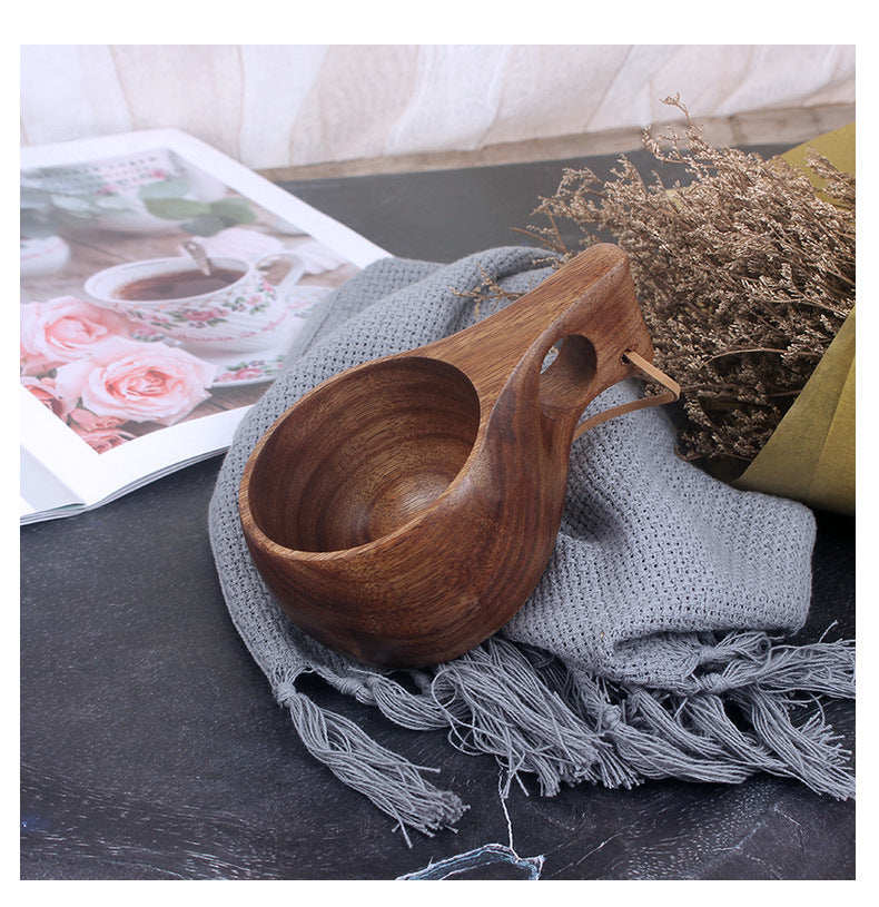 Wooden Water Cup Acacia Mangium Handcrafted Drinkware - Multiple Variants