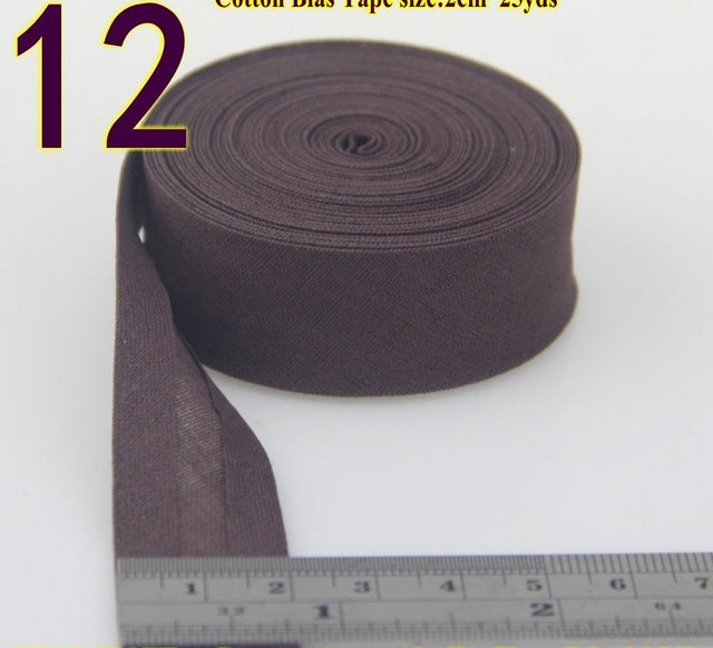 Hand-Patched Cotton Bias Tape for Sewing & Crafting - 20mm Wide
