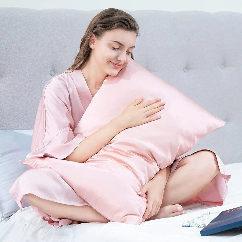 Solid Color Silk Pillowcase - Satin Mulberry Silk Bedding, Modern & Elegant