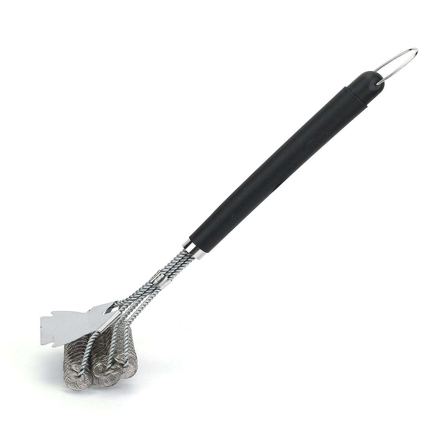 Stainless Steel BBQ Grill Cleaning Brush with Scraper - 16.5in