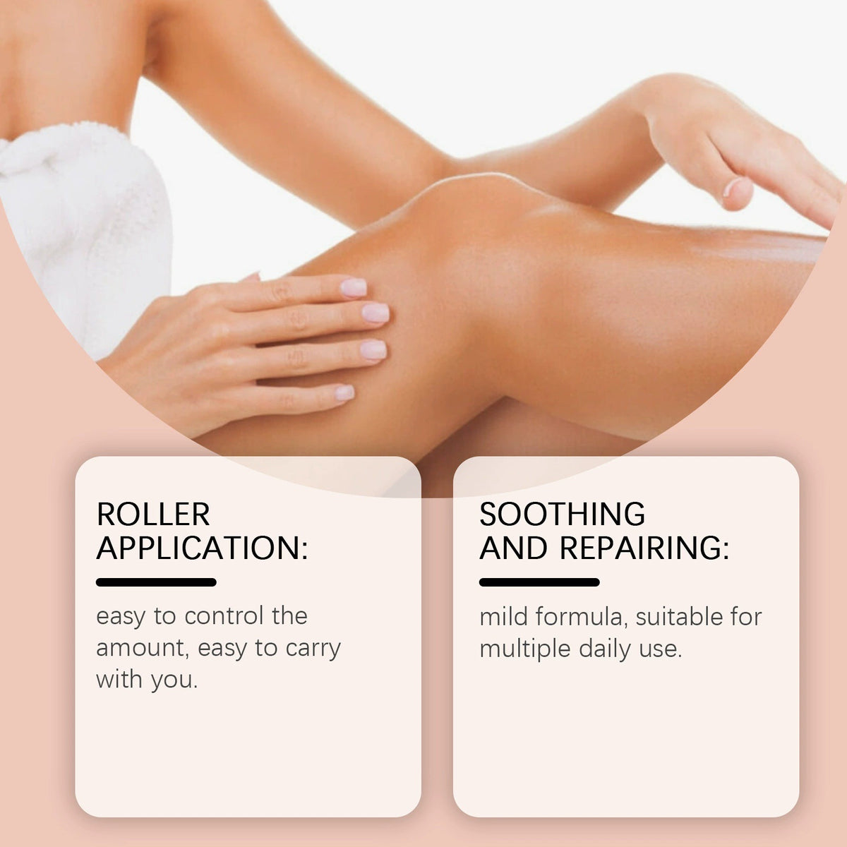 Organic Castor Oil Roller with Rose Quartz Ball