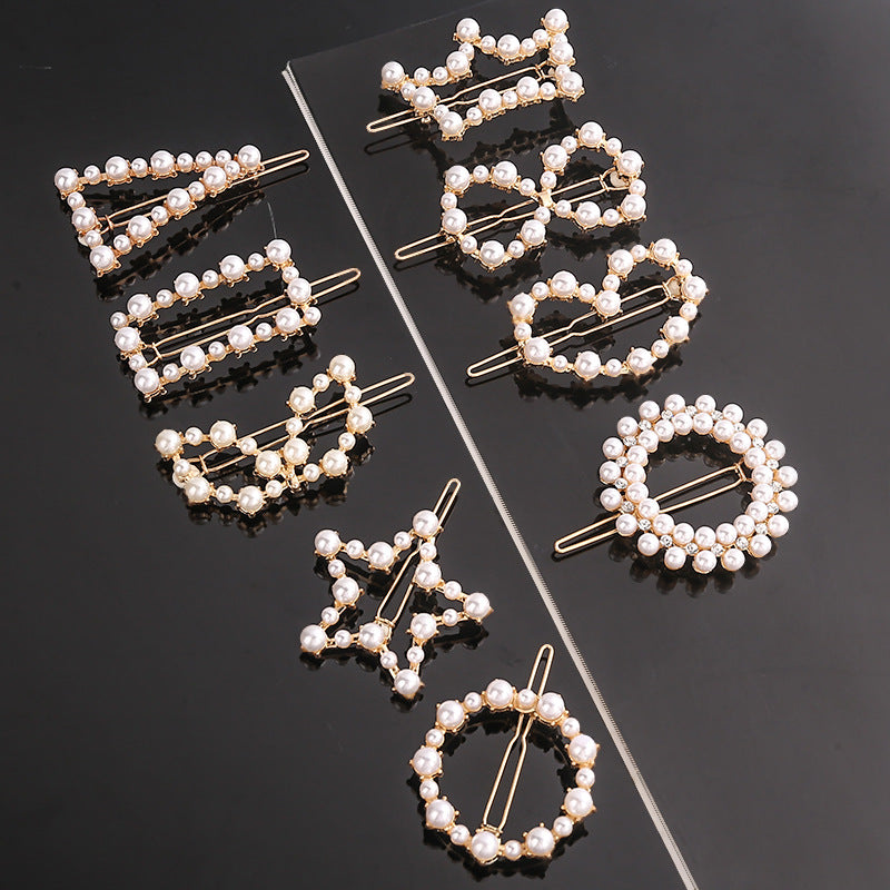 Women's Geometric Frog Buckle Hair Clip Crown Style Hairpin