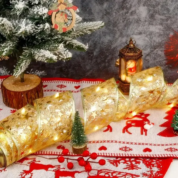 Christmas Tree Ribbon Lights - 32 Feet of LED Decorative Ribbons