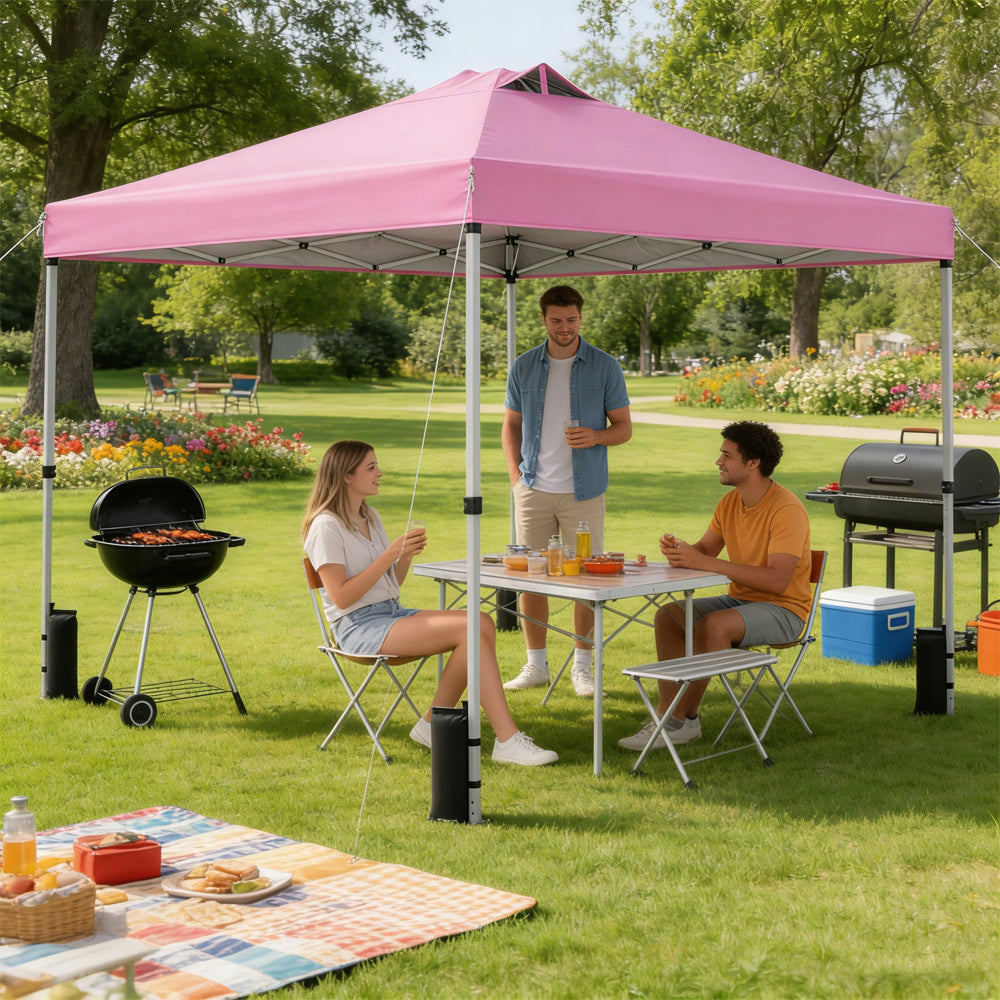 10x10 Pop Up Canopy Tent with Storage Bag - Multiple Colors