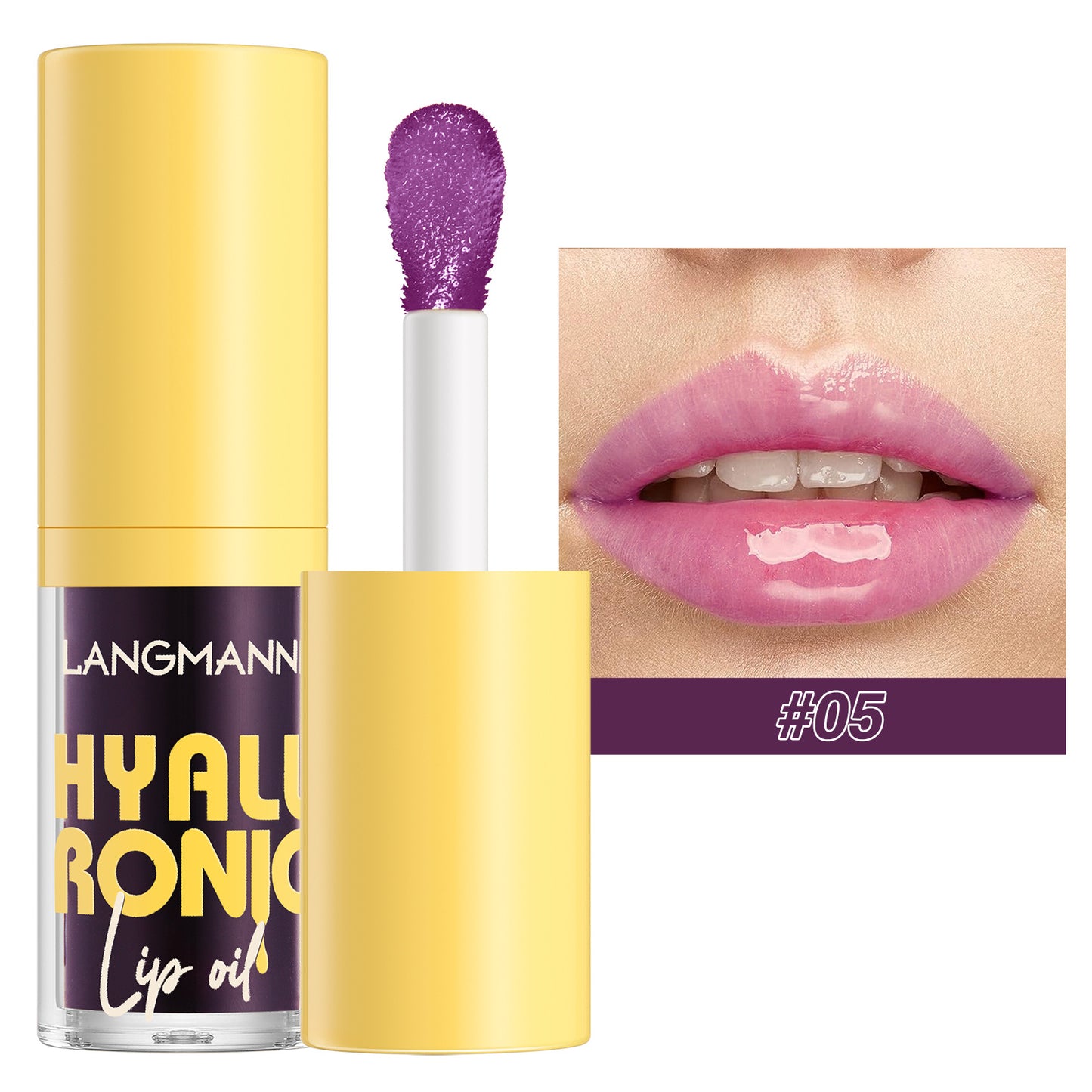 Transparent Hyaluronic Acid Lip Balm Gloss - 6 Colors, Hydrating & Nourishing