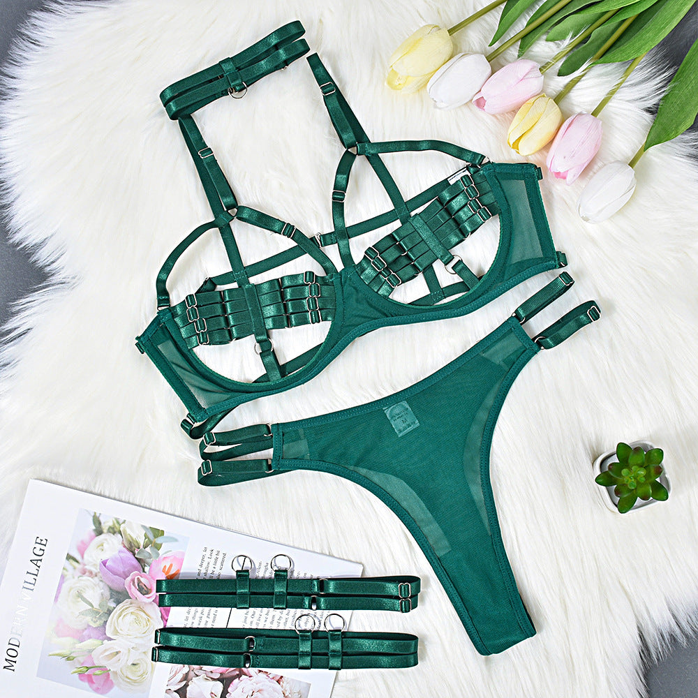 European & American Women's Lingerie Set - Sexy Thin Underwear Suit