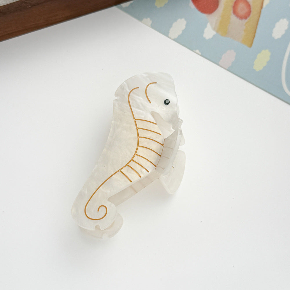 Animal Hairpin Set - Swan, Goldfish & Seahorse