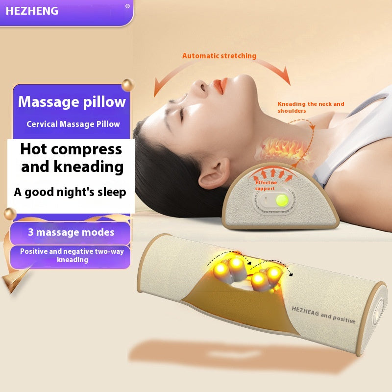 Cervical Massage Pillow - Neck & Shoulder Pain Relief, 390x130x70mm
