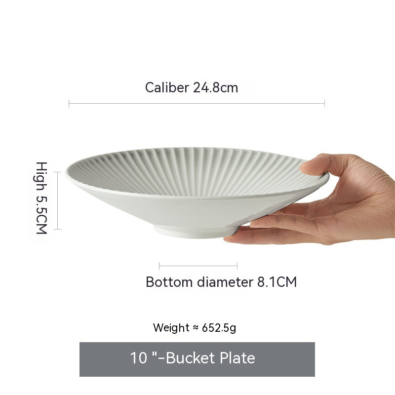 Flat Dish Set for Home Kitchen - Assorted Styles & Sizes