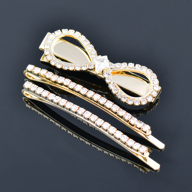 Rhinestone Edge Hair Clip for Girls & Women - Ins Style Hair Accessory