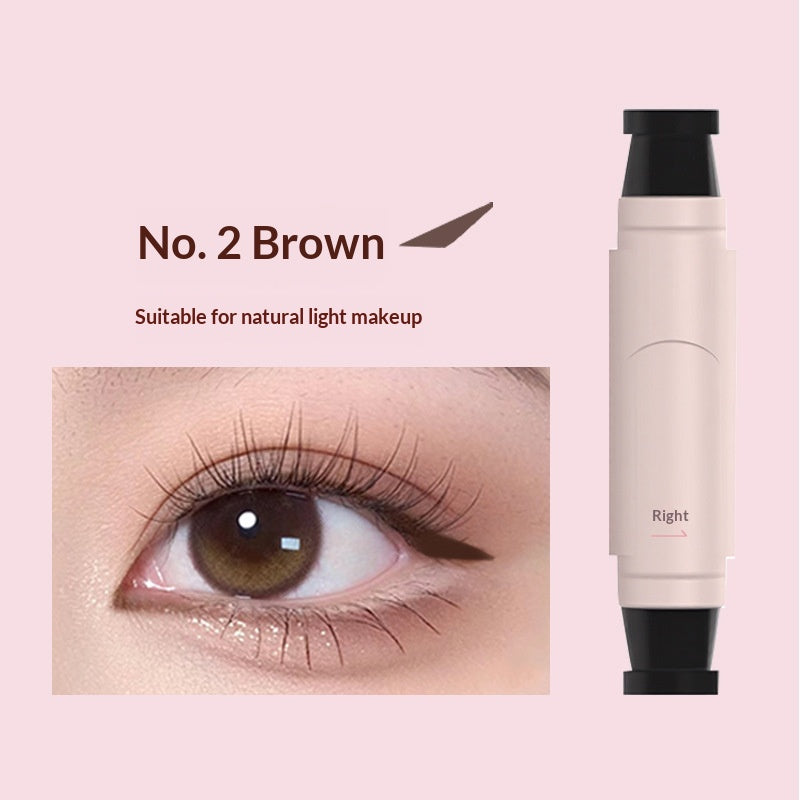 Waterproof Dual-Head Eyeliner Pen - All-in-One Liquid & Pencil Makeup