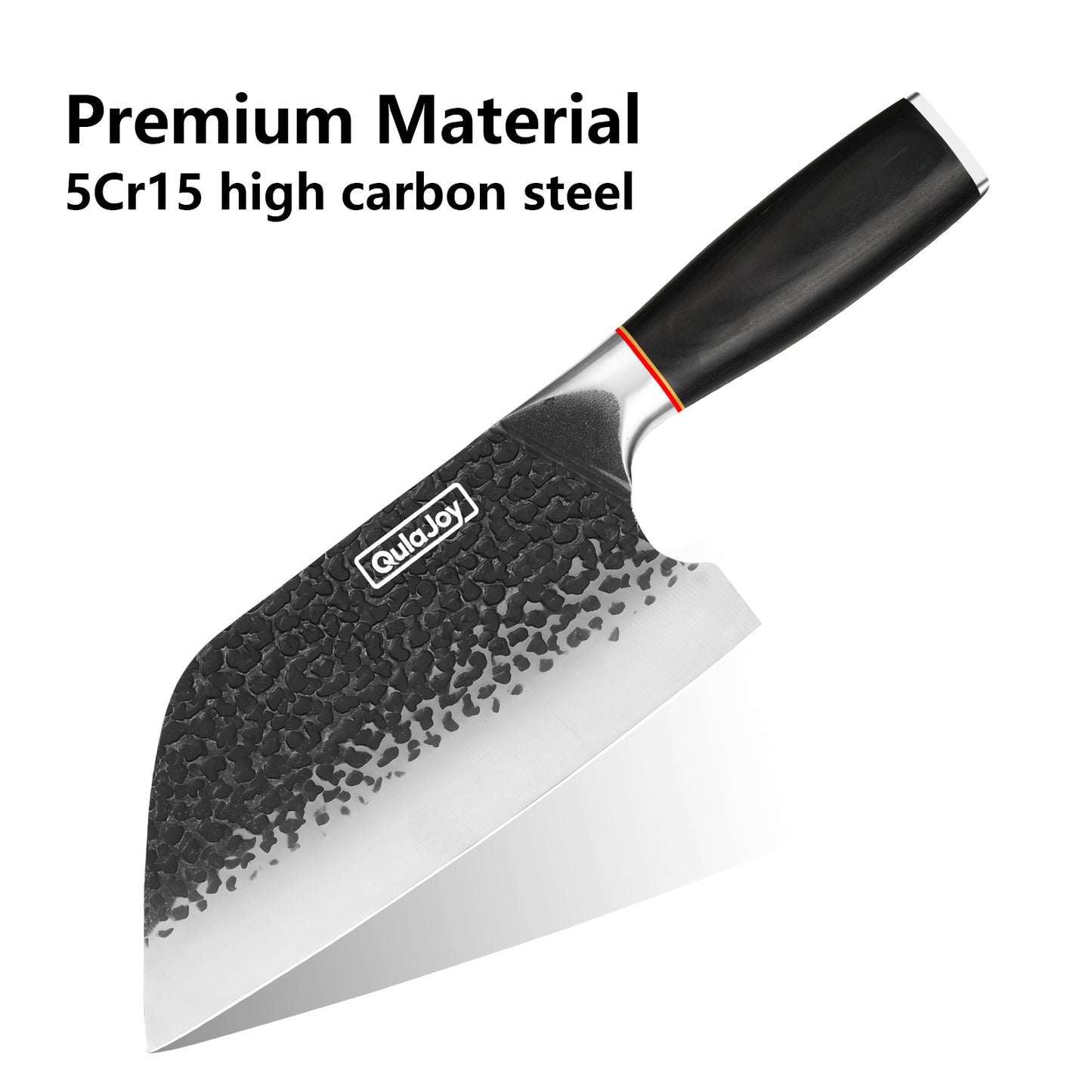 High Carbon Stainless Steel Meat Cleaver Knife - 7.3 Inch Professional Chef Knife