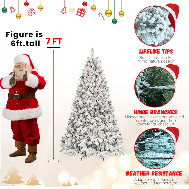 PVC Christmas Tree with Warm Lights and Pine Cones - Multiple Heights