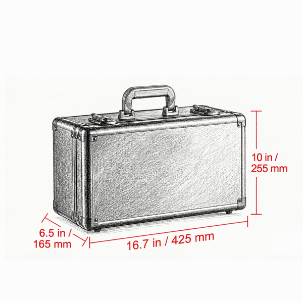 Graded Card Storage Box - 4 Slots with Key Lock & Foam Dividers
