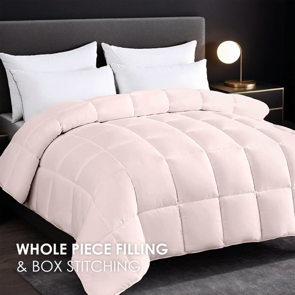 Oversized Thick Duvet - Pink Soft Warmth, Machine Washable