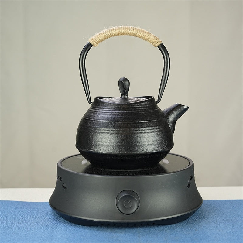 Electric Tea Kettle and Teapot Set - Ceramic Stove Compatible, 600ml