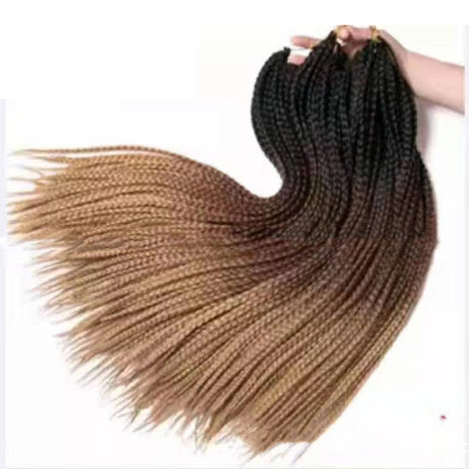 Women's Synthetic Fiber Braided Wig - Multiple Color Options, 24 Inch