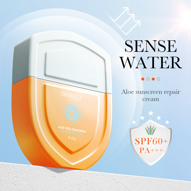 Aloe Sunscreen Repair Lotion SPF60 PA 40g for Skin Protection & Moisturizing