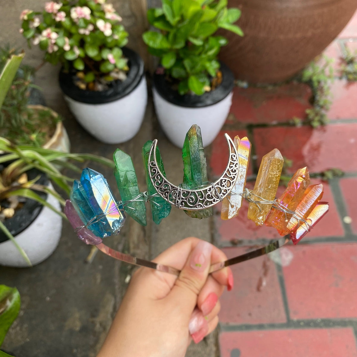 Crystal Rainbow Hair Hoop Headband