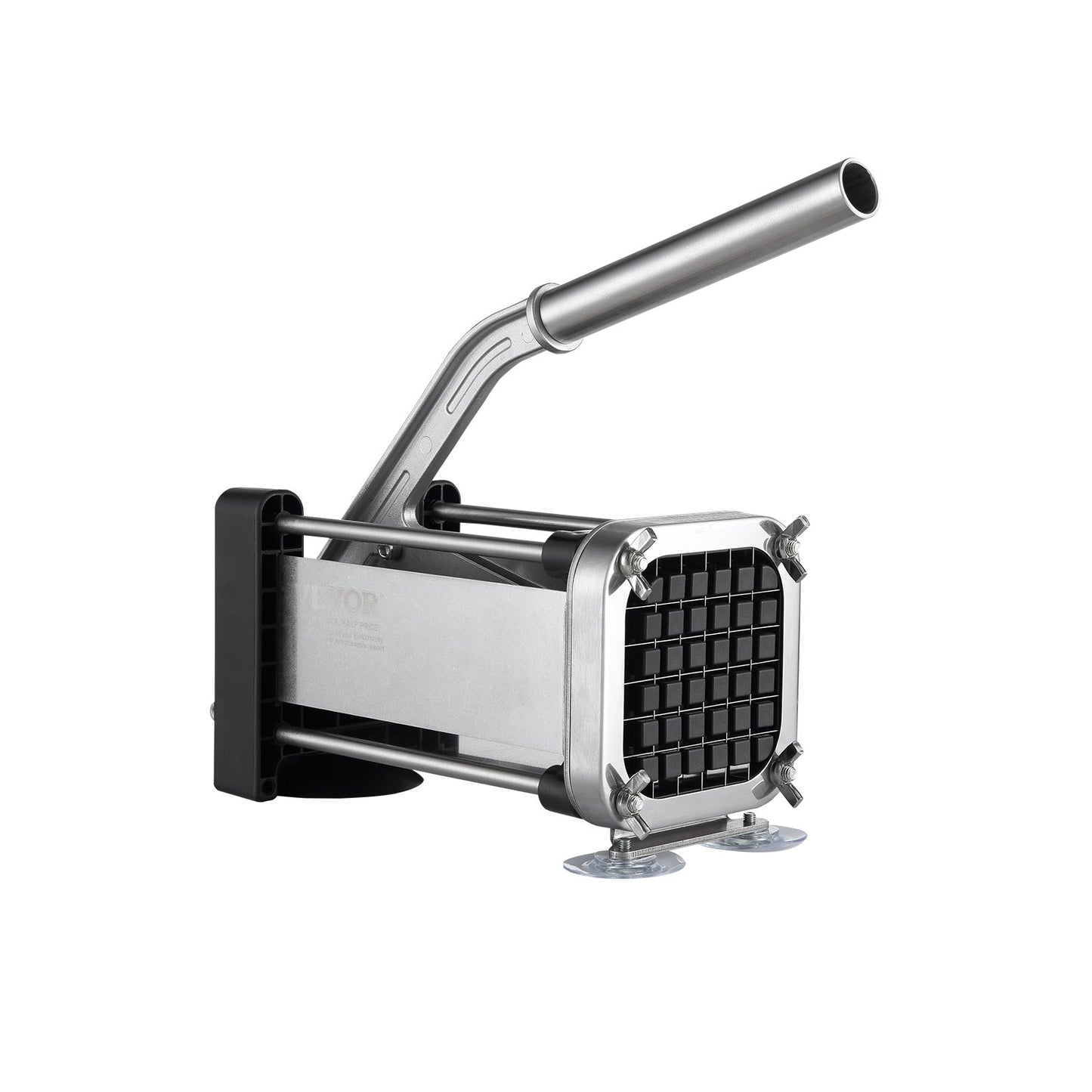 French Fry Cutter Stainless Steel Vegetable Slicer with 2 Blades - Multicolor