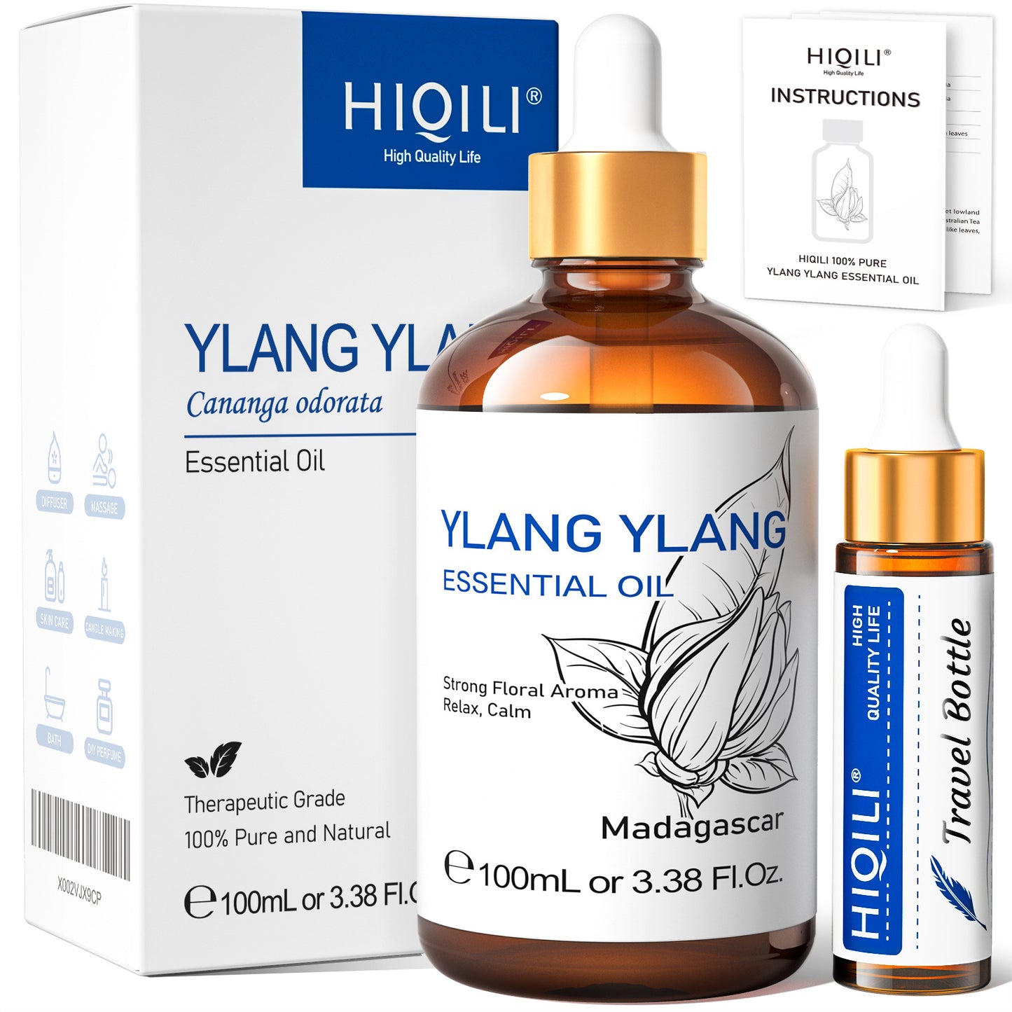 Essential Oil Plant Extract Massage Oil for Relaxation 100ml