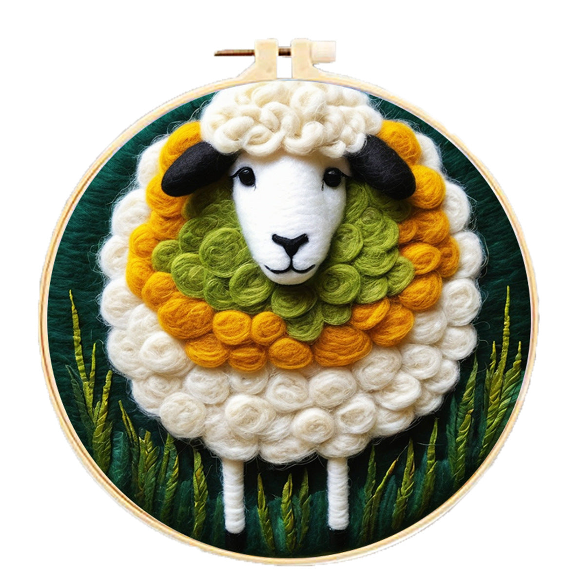 Embroidery Needle Felt Blanket Painting Kit - House Decor & Crafts
