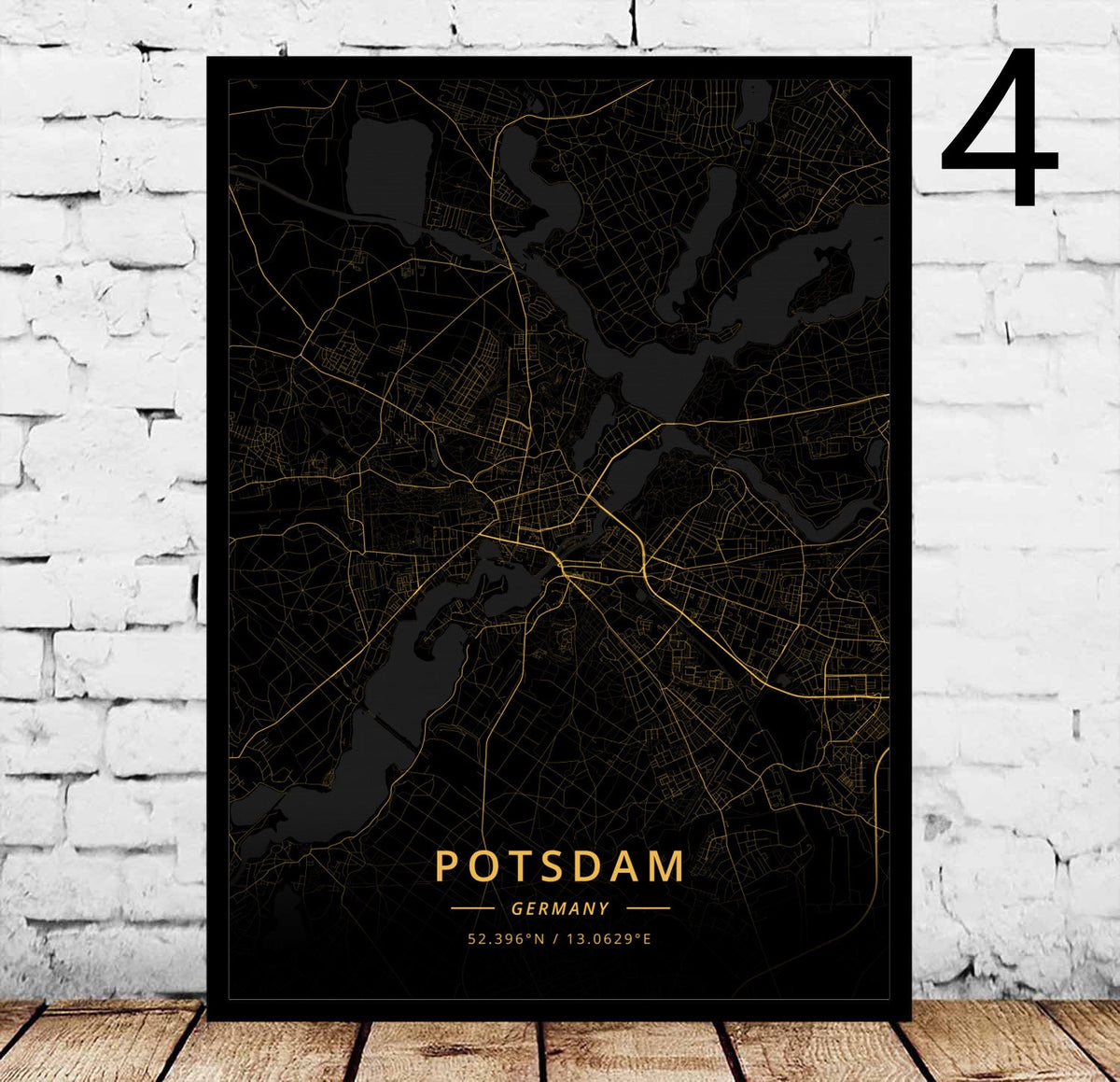 Decorative Canvas Art Poster for Home & Garden Wall Decor - Rostock's City