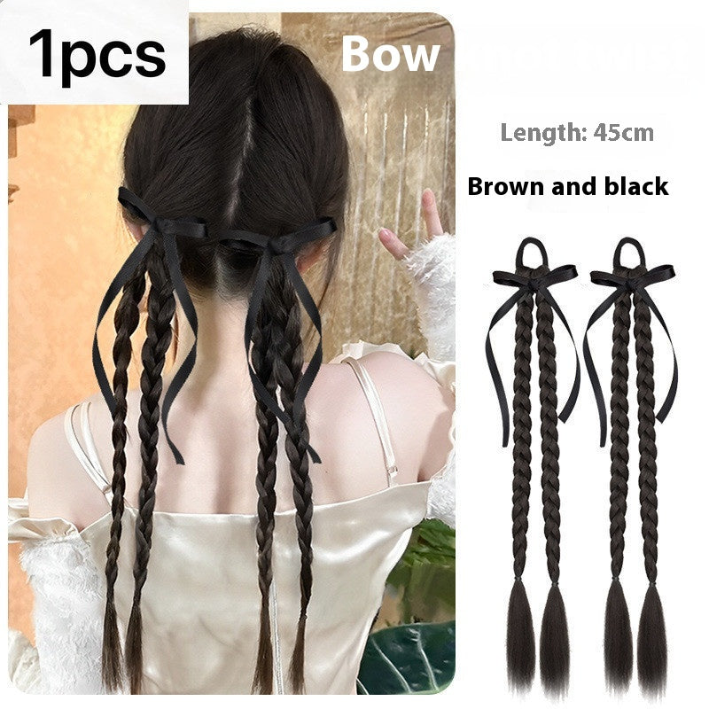 High Ponytail Hair Grip with Fountain Kick Shuttlecock for Female Hair Volume