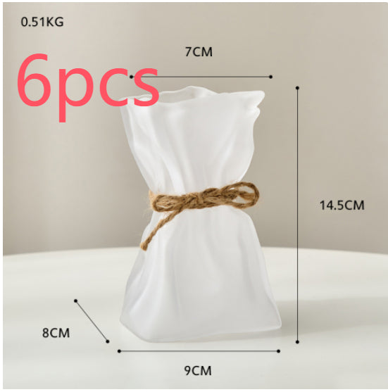 Glass Vase for Dried Flowers - Nordic Home Table Decor Accessory